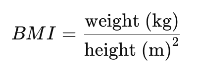 bmi equation